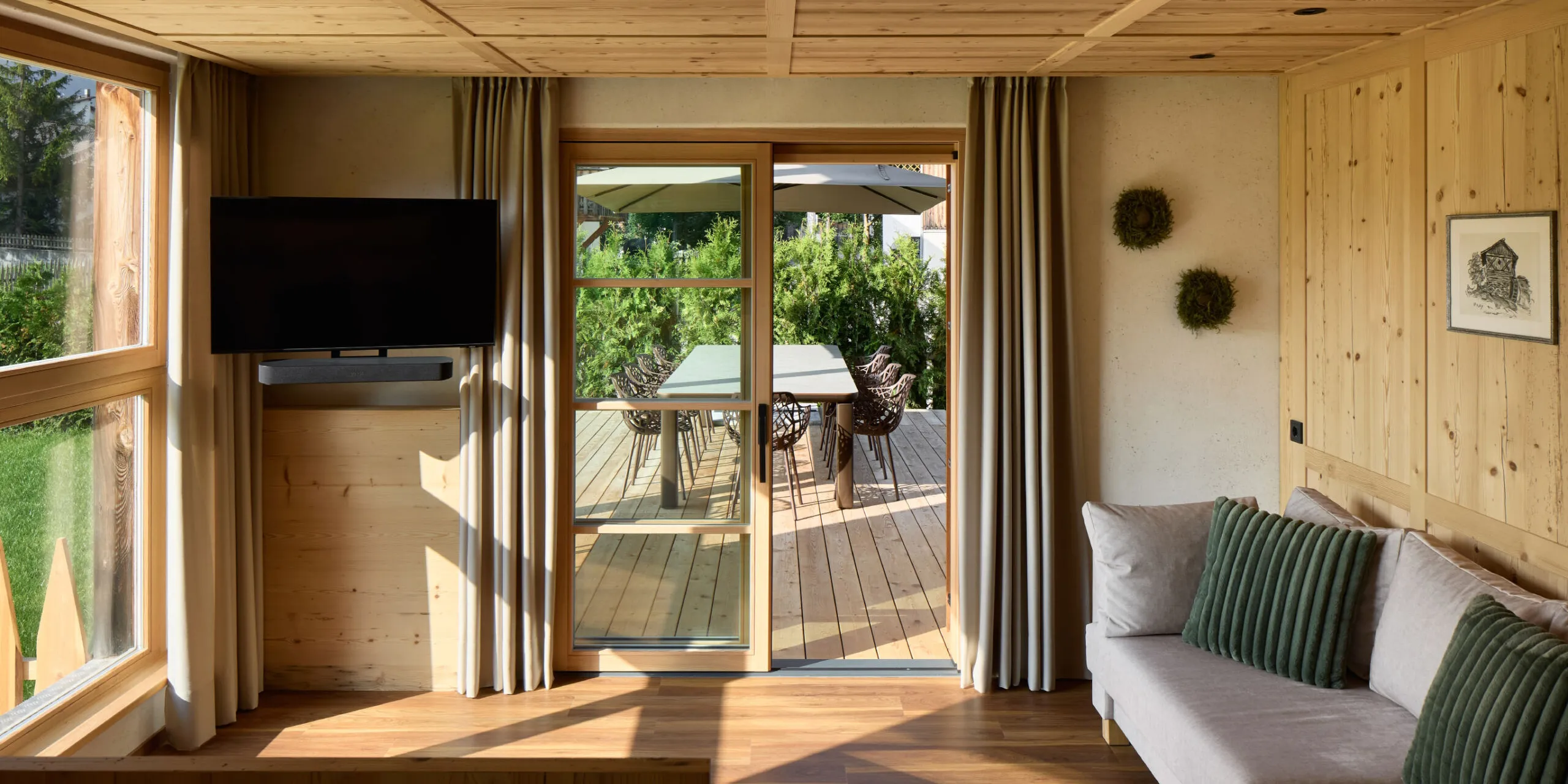 Living area Chalet la Varieté